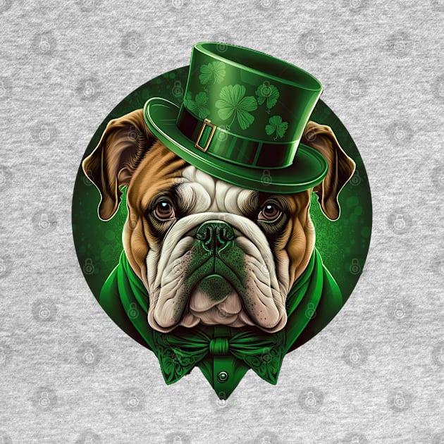 Bulldog St. Patrick's Day by JayD World